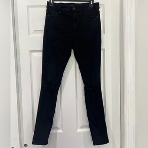 Abercrombie & Fitch Ripped Black Stretchy Skinny Jeans 27W 30L
